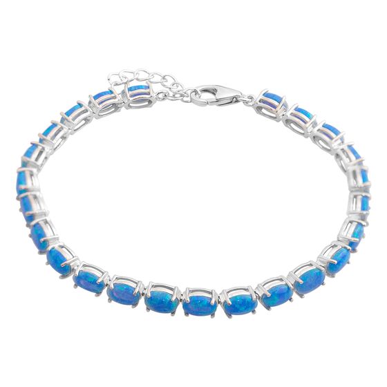 Серебряный браслет с опалом