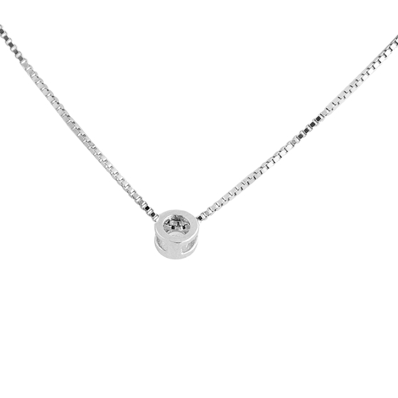 Серебряное колье с фианитами