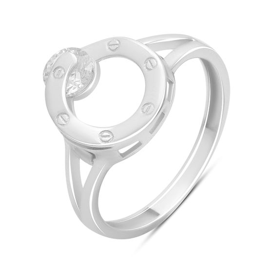 Золотое кольцо с фианитами 0.3ct