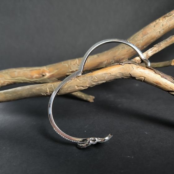 Серебряный браслет с фианитами