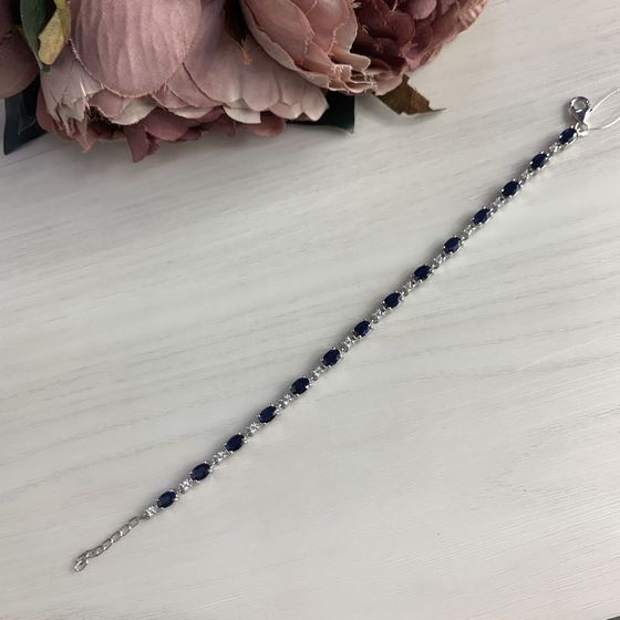 Серебряный браслет с сапфиром 8.4ct Серебряный браслет с сапфиром 8.4ct