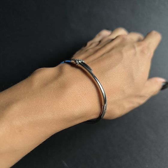 Серебряный браслет с фианитами Серебряный браслет с фианитами