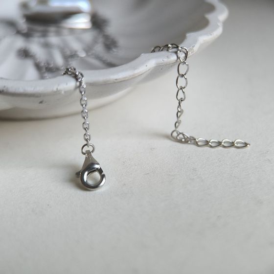 Серебряное колье с жемчугом барочным