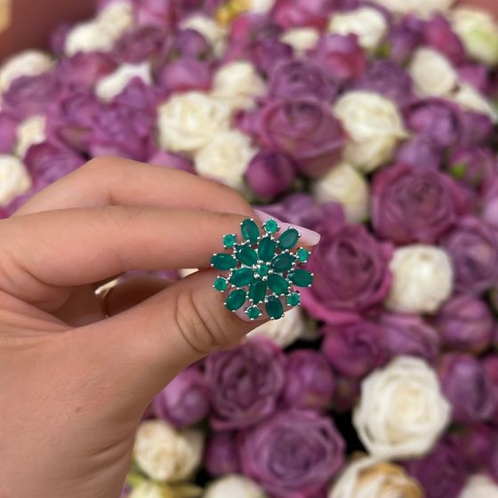 Серебряная брошка с агатом 5.715ct