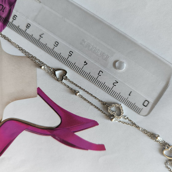 Серебряный браслет с фианитами