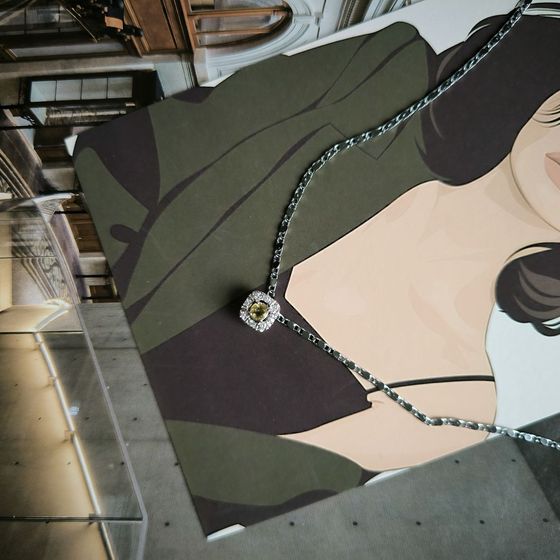 Серебряная подвеска с цитрином nano 0.305ct