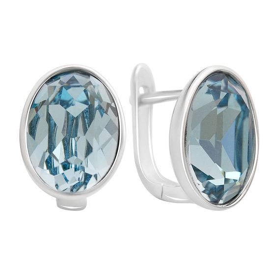 Серебряные серьги с фианитами