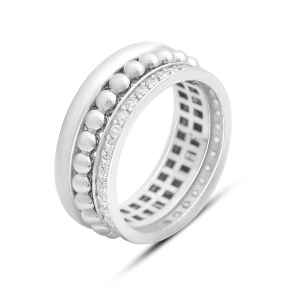 Золотое кольцо с фианитами 0.42ct