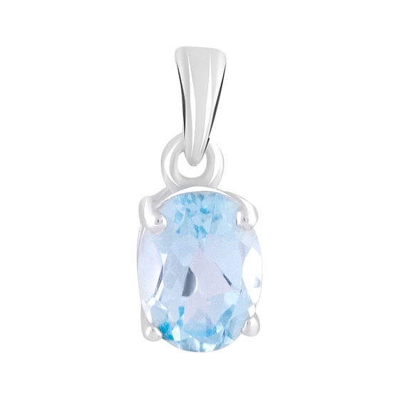 Серебряная подвеска с топазом 1.51ct