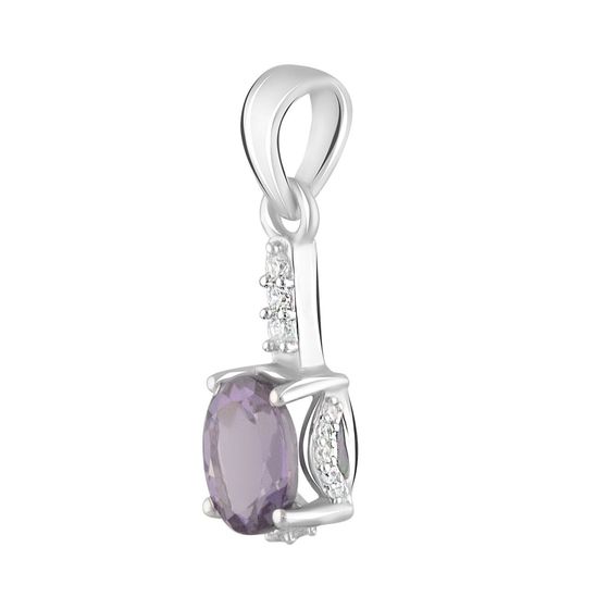 Серебряная подвеска с александритом 2.538ct