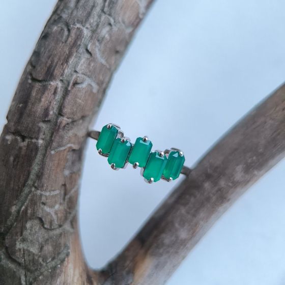 Серебряное кольцо с агатом 1.288ct