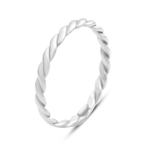 Серебряное кольцо без камней