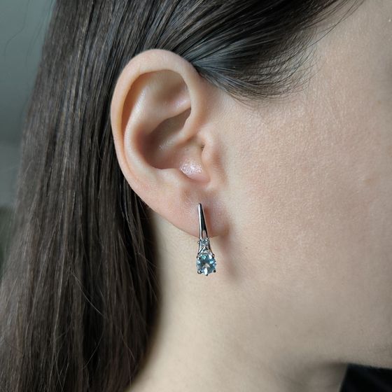 Серебряное кольцо с топазом 1.125ct