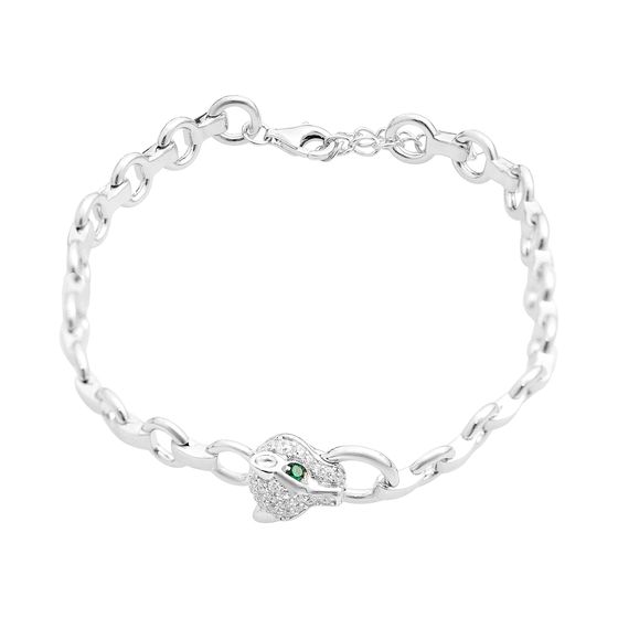 Серебряный браслет с фианитами