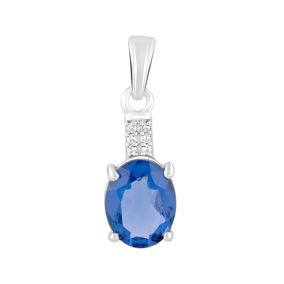 Серебряная подвеска с танзанитом nano 1.997ct