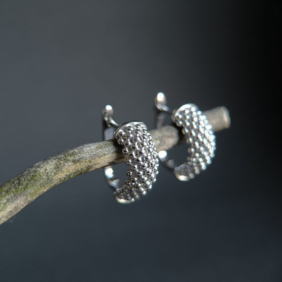 Серебряные серьги без камней