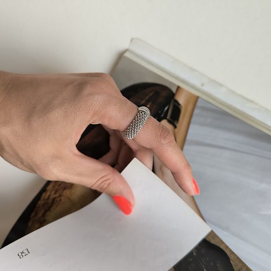 Серебряное кольцо без камней