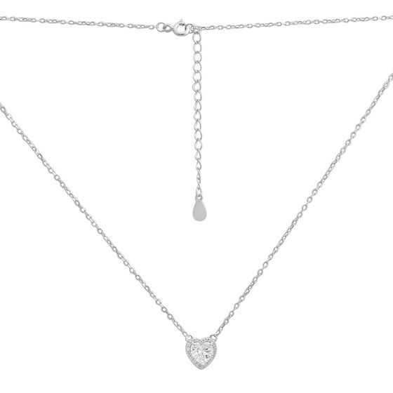 Серебряное колье с фианитами