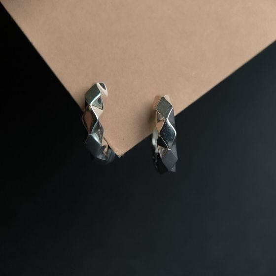 Серебряные серьги без камней