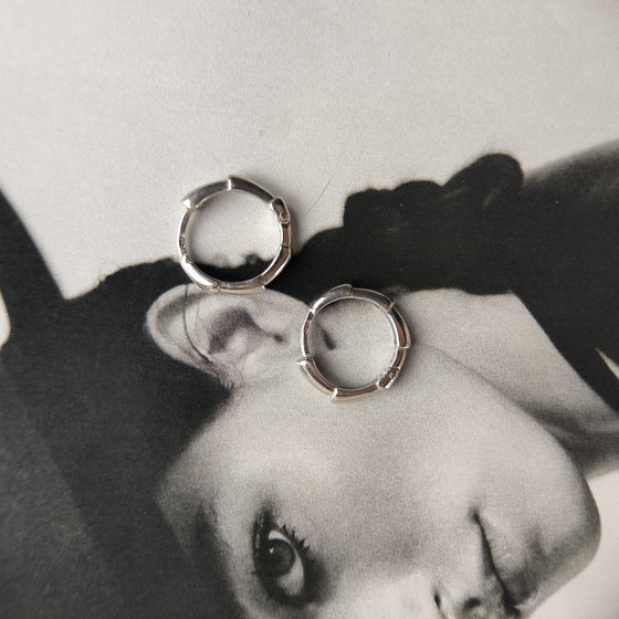 Серебряные серьги без камней