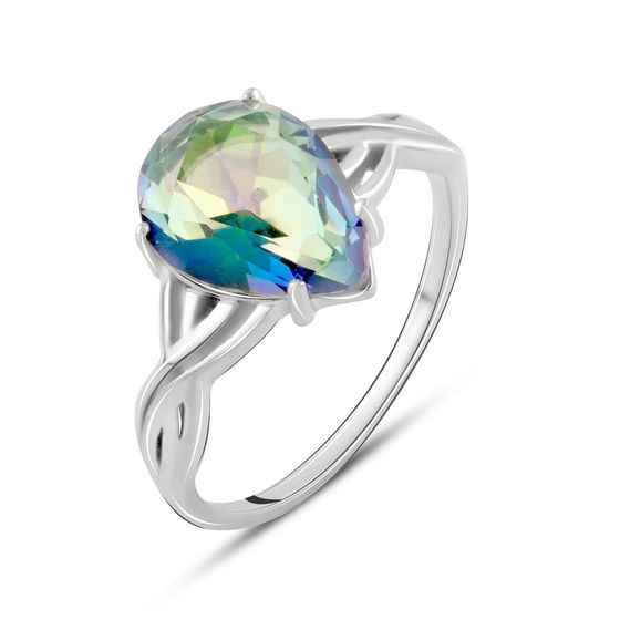Серебряное кольцо с мистик топазом 2.567ct