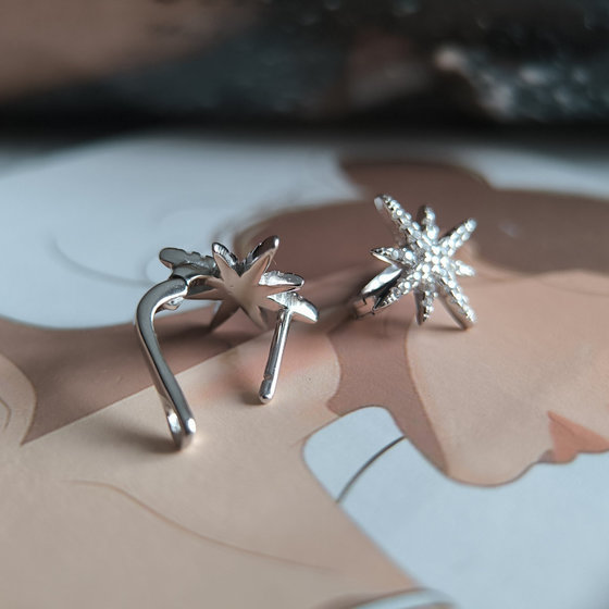 Серебряные серьги с фианитами