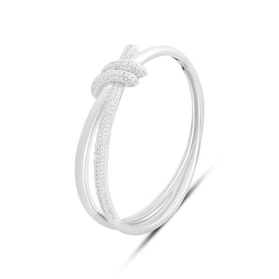 Серебряный браслет с фианитами