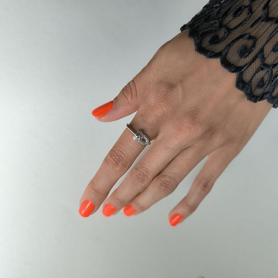 Серебряное кольцо с фианитами