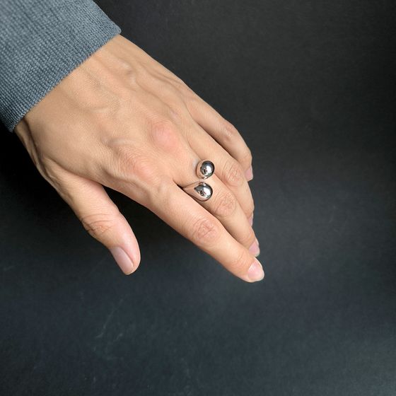 Серебряное кольцо без камней