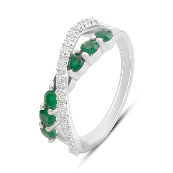 Серебряное кольцо с агатом 0.983ct