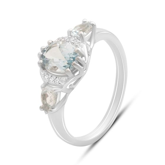 Серебряное кольцо с топазом 2.048ct