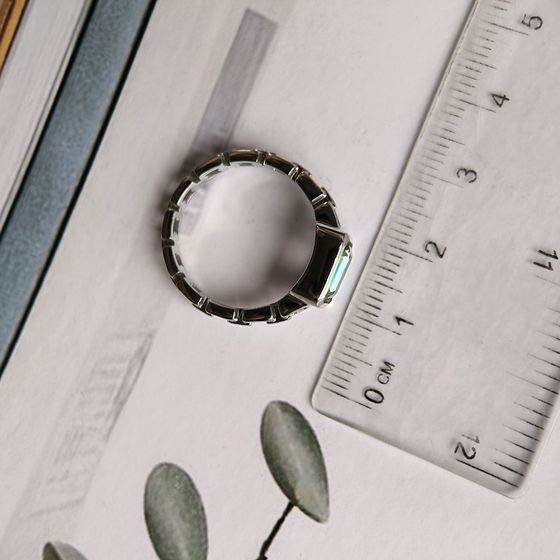 Серебряное кольцо с мистик топазом 1.368ct