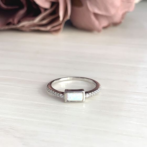 Серебряное кольцо с опалом 0.432ct