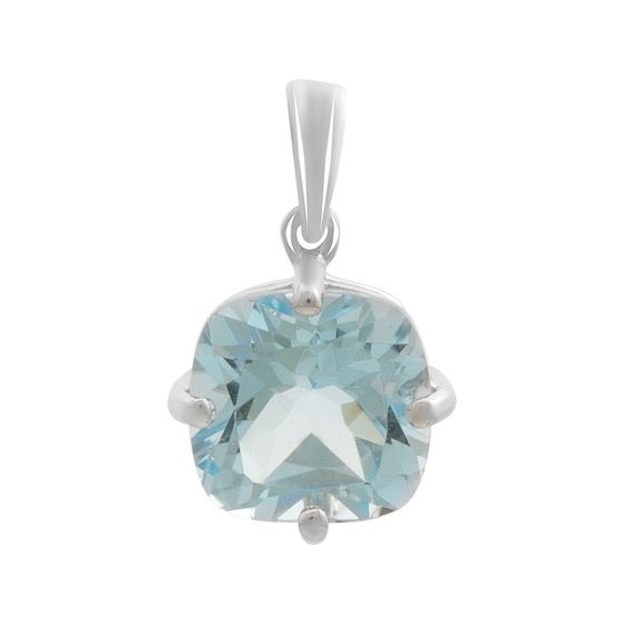 Серебряная подвеска с топазом 4.875ct