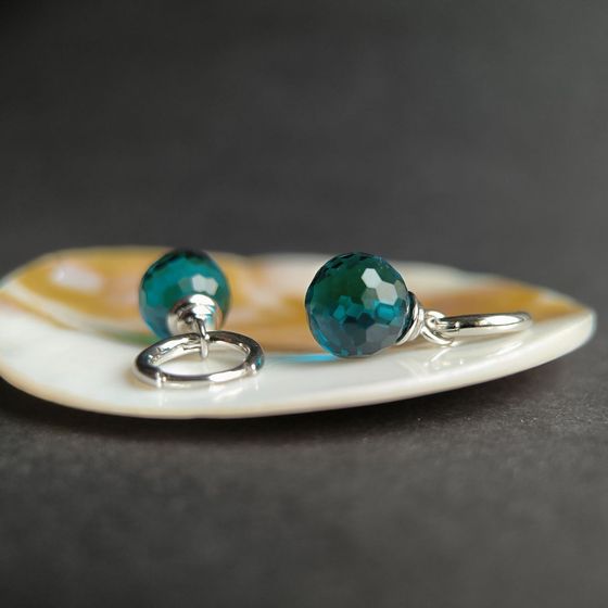 Серебряные серьги с фианитами