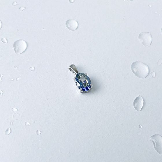 Серебряная подвеска с мистик топазом 0.99ct