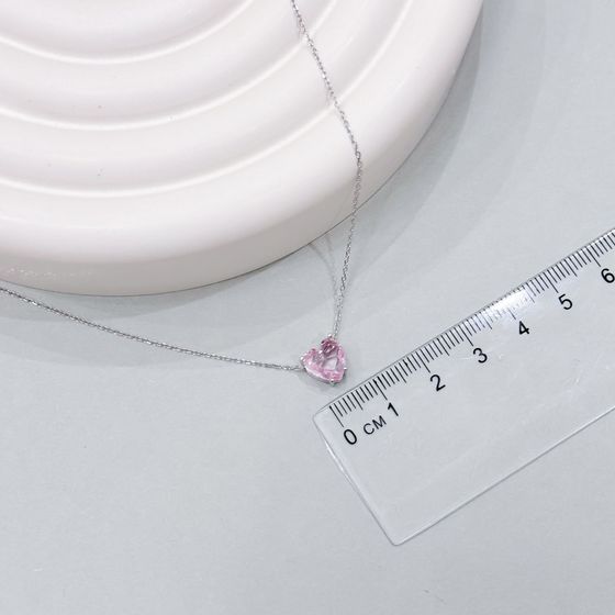 Серебряное колье с фианитами