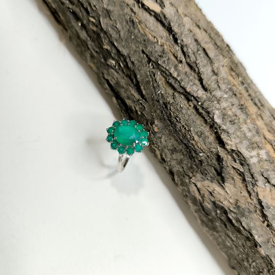 Серебряное кольцо с агатом 3.331ct