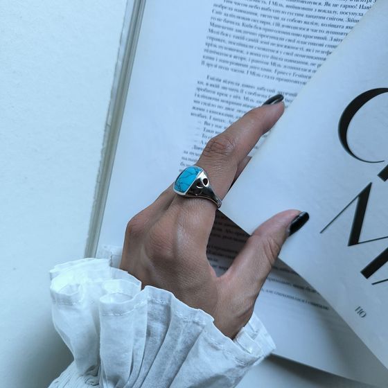 Серебряное кольцо с бирюзой