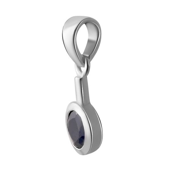 Серебряная подвеска с сапфиром 0.967ct