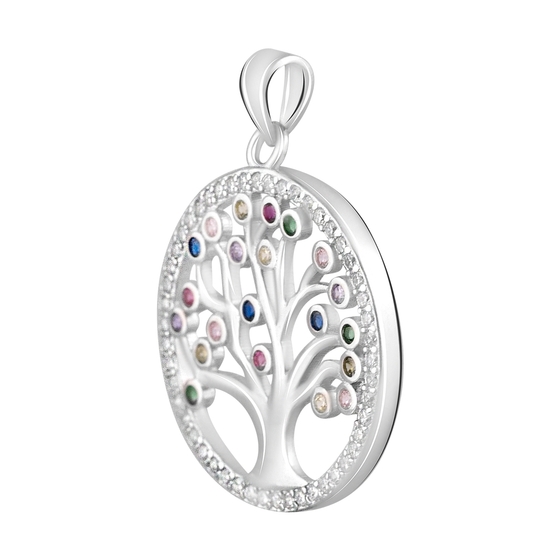 Серебряная подвеска с фианитами