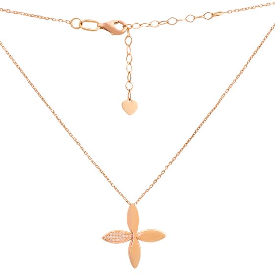 Серебряное колье с фианитами 0.19ct