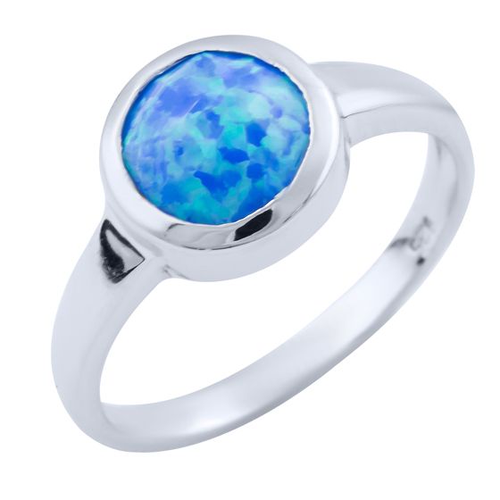 Серебряное кольцо с опалом 0.3ct