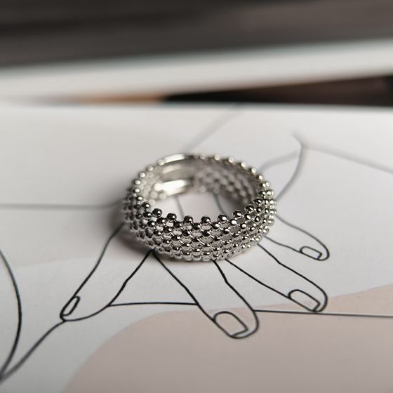 Серебряное кольцо без камней