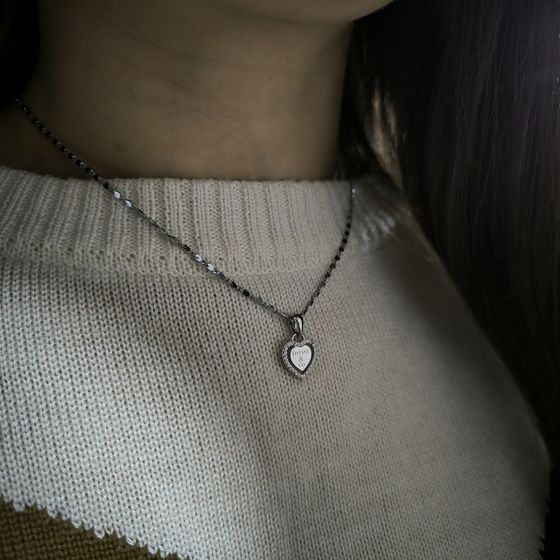 Серебряная подвеска с фианитами