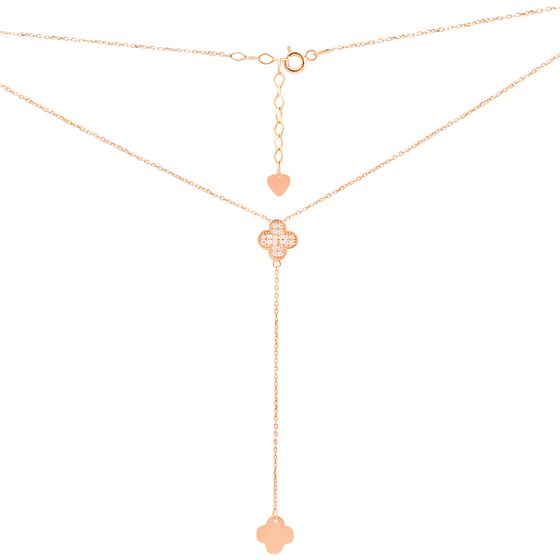 Золотое колье с фианитами 0.2ct