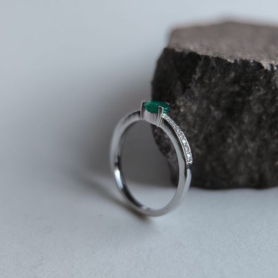Серебряное кольцо с агатом 0.644ct