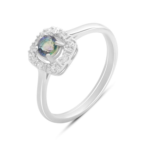 Серебряное кольцо с мистик топазом 0.358ct