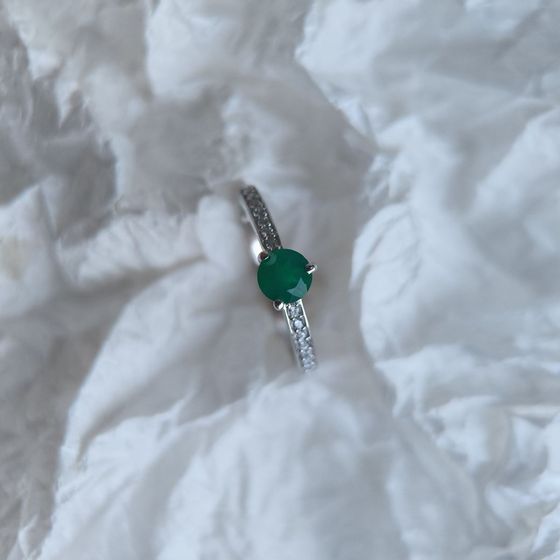Серебряное кольцо с агатом 0.628ct
