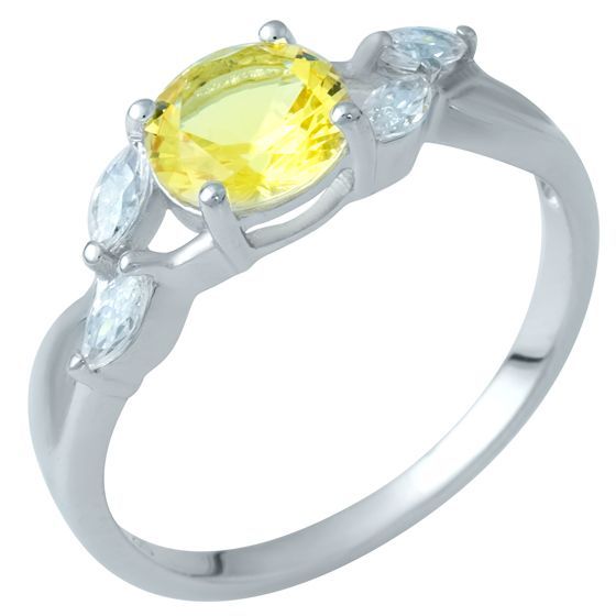 Серебряное кольцо с цитрином nano 1.668ct